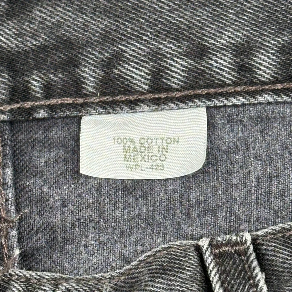 Vtg Levi 501 Original Fit Jeans W32 L29 Black Faded Straight Denim Mexico